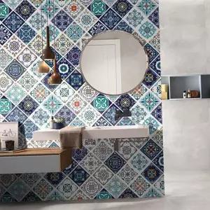 주방 시트지 방수 모자이크 욕실 타일 시트지 현관 인테리어 빈티지 포인트 접착식 스티커 모로코 북유럽