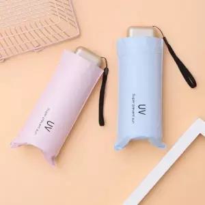 D 마카롱 미니 5단 양우산 휴대용 자외선차단 UV 우산