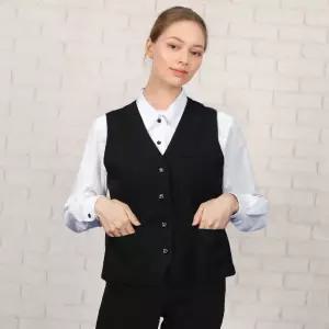 EW11 등판 조끼 검정 서빙 서빙복 카페 레스토랑 단체 유니폼 홀서빙