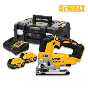 디월트 DCS334P2 20V MAX 충전 직쏘 5.0Ah 배터리2개