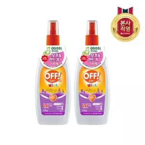 LG생활건강 에프킬라 오프 모기기피제 미스트 177ml x 2개