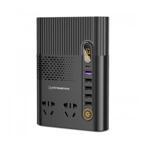 200W 220V 12V 전용 차량용 멀티 인버터 볼트게이지 USB 충전기 콘센트 변환기 2구 소켓 시거잭 N1-2