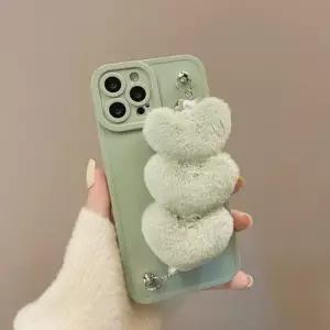 아트박스 키스맥 하트 보들보들 스트랩케이스 아이폰SE2)