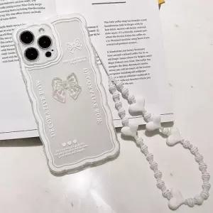 아트박스 키스맥 화이트 리본 스트랩케이스 아이폰8)