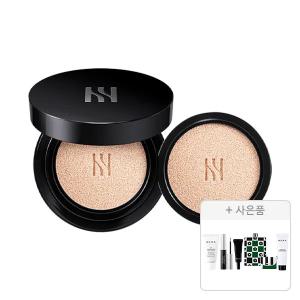 헤라 블랙쿠션 파운데이션 본품15g+리필15g 17N1, 1개+증정(리프레싱 클렌징 폼 50G+UV프로텍터 멀티디펜스, 15ml+스프링 브리즈 피크닉 매트+클리어 브로우 젤, 3g+립 세럼 01 인텐스, 2g) 각 1개