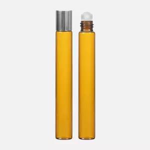 상세정보참조 롤온 향수용기 공병 실버 뚜껑 브라운 10ml 상세정보참조