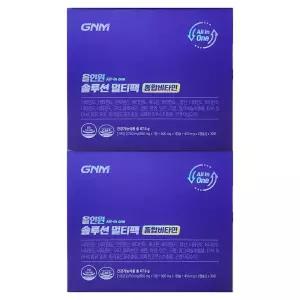 GNM자연의품격 올인원 솔루션 멀티팩 종합비타민 2250mg x 30포 2개 / 써클