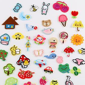 미니 동식물과일 39종 와펜 세트 유니폼 스티커 유꾸 열접착 의류 리폼 열전사스티커 패치 마크