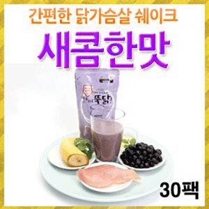 이지푸드 닭가슴살 쉐이크 한끼뚝닭 새콤한 맛 30팩 /단백질