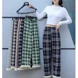 [오노마] ONM 여자 여행 코디 준비 나들이 체크 파자마 겨울 기모 20258033)