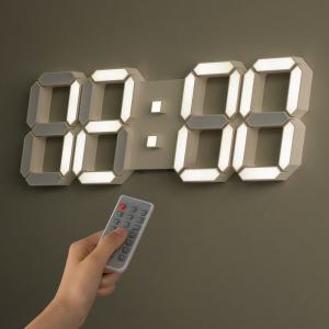 국산 루나리스 위성 GPS 인테리어 LED 벽시계 38cm 크림 