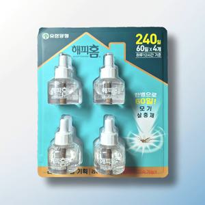 해피홈 파워 리퀴드 리필 60일 4개입(240일) 액체 모기약