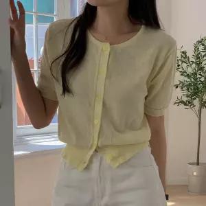 [코코블랑] 메이플 반팔 니트가디건