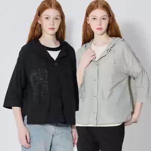 [보니스팍스][보니스팍스(Bonispax)] 루즈핏 나일론 블라우스형 자켓 (택가격 139000원)