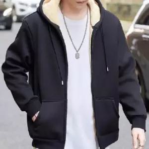 남녀공용 기모 양털 후드집업 후리스 무지 집업 점퍼 (WFFYKC7)