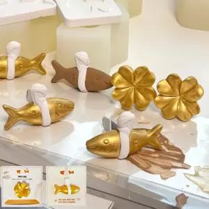 황금 액막이명태 자석 네잎클로버 액막이북어 송풍구방향제 선물