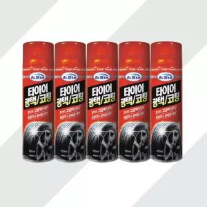 일신 타이어 광택 코팅제 550ml 5개 변색 방지 보호