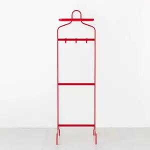 마켓비 스탠드 행거 정장 양복 옷걸이 사무실 2단 RED