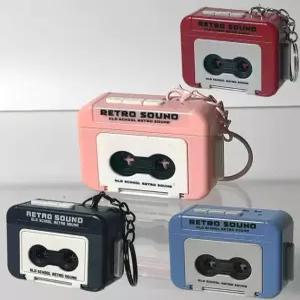 녹음기키링 카세트 레트로 Y2K 감성 플레이어 테이프 스피커 초미니 키치한 귀여운 가방고리