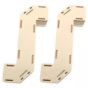 리브온 창의력 STEAM 목재 만들기 굴곡잠만경 75 x 35 mm, 혼합색상, 2개