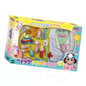 불빛 아기청진기 의사가운 병원놀이장난감세트 IQ 교구 토이 EQ 놀잇감