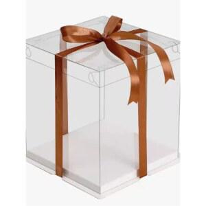 투명 케이크상자 4호 대형 케이크박스 용기 베이커리 케이스 원형