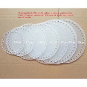 원형 투명 보드 기본 원통 시트 직경 플라스틱