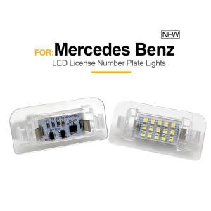 메르세데스 벤츠 B 클래스 W242 W246 B 클래스 11-19 용 15SMD LED 라이센스 번호판 조명 2 개