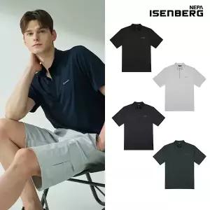 [네파이젠벅] 하프집업 반팔티셔츠 남성 4컬러 택1