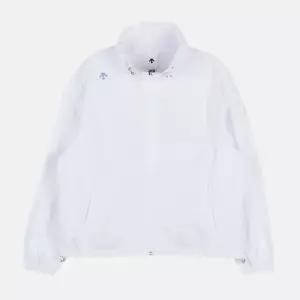 데상트 여성 오버핏 스트레치 우븐 바람막이 화이트 SP122UWB31