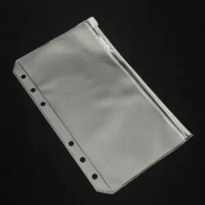 17x11 6공 A6 다이어리용 속지 머니 포켓 지퍼백 수납 파우치 바인더 돈 명함 스티커