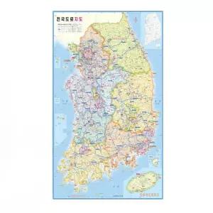 대한민국 전국 고속도로 교통 철도 지도 한국 남한 우리나라 행정 구역 여행 한반도 도로망도