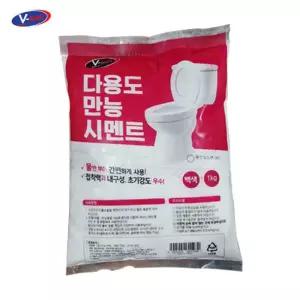 BIGHAPPY 브이텍 다용도 만능 백색시멘트 1KG 줄눈보수 셀프시공 급결몰탈
