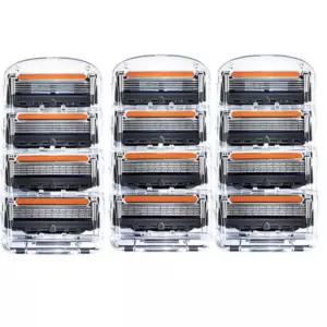 질레트 호환 신형 프로글라이드 퓨전 파워 5중 면도날 12개입