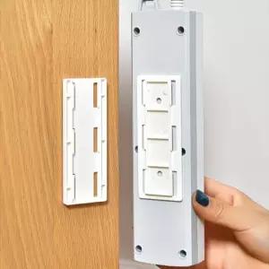 슬라이드 홀더 멀티탭 부착 벽고정 거치대 책상 콘센트