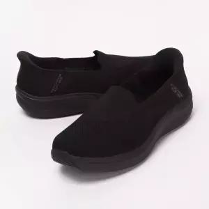 스케쳐스 운동화 맥스쿠셔닝 라이트 아우라 여성 슬립온 블랙 137464BBK