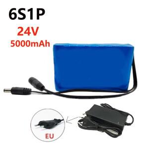 휴대용  24V 5Ah 18650 충전식 배터리 리튬 이온 DC25.2V 모니터 카메라 장난감 자동차