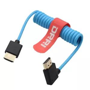 HDMI to HDMI 2.1 8K 4K 48Gbps 코일형 브레이디드 케이블 A7III a7s3 캐논 C70 C300 Mark III 캐논 C500 I