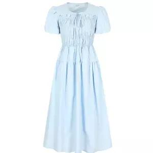 [JJ지고트](하남점)코튼 스모킹 퍼프 원피스 GP6P0OPW11