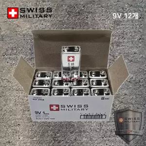 759번 스위스밀리터리 9V 알카라인 건전지 6LF22 벌크타입 1BOX 12알 /배터리