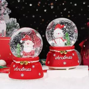 디오무 산타 크리스마스 스노우볼 오르골 무드등 택1/워터 스노우 볼 겨울 스노 글로브 눈사람 디자인 랜턴
