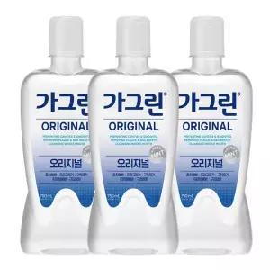 가그린 구강청결제 오리지날 750ml 3개 100ml 필수템