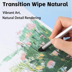 3pcs 마찰 스 펜 디테일링 라이트닝 예술가 성인 에게 호환한 재사용 호환 가능 빨 수  오일 파스텔 브러시