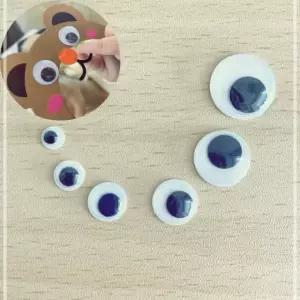 인형알 눈 스티커 15mm 100p 모형 NWC2E3C3