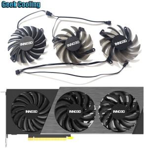 3FAN 85MM 4PIN CF-12910S 비디오 카드 냉각 팬, INNO3D RTX 4070 TI, SUPER, TI용