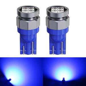 풀란미 194 T10 LED 블루 자동차 돔 조명, 168 175 2825 W5W 4-SMD 3030 고출력 칩, 550 루멘 익스트림 브라이트 번호판 지도 도어 제공 트렁크 주차