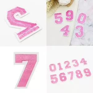 숫자와펜 의류 천가방 리폼 수선용 번호 패치 스티커 ucr6+4OQC