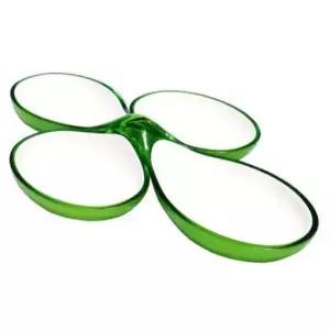 앞접시 구찌니 나눔 접시 반찬 그릇 안주 찬기 4칸 그린