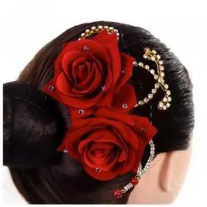 발레 헤어핀 티아라 한국무용 댄스복 성인용 콩쿨 사이즈