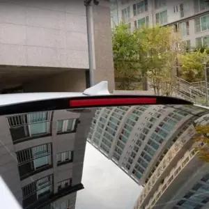 자동차리어바이저 아반떼AD 리어 스포일러 글라스윙 루프 바이저 날개